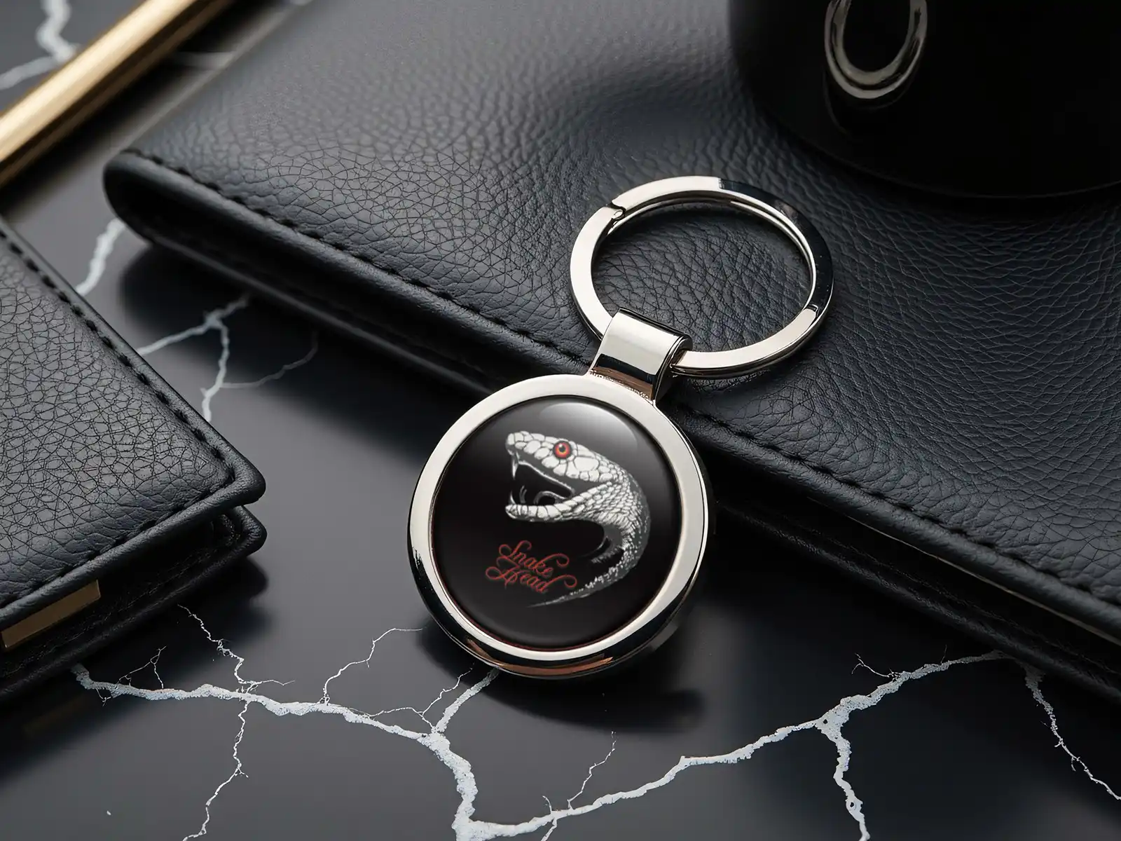 Key Fob Keychain Steel Style Durable